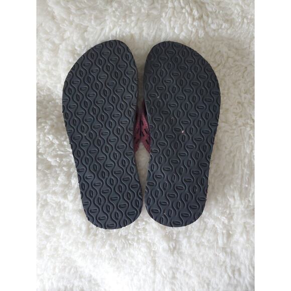 Teva Sandals Womens 6 Betsy Flip Flop Flats Comfort Pink Leather Slip On - Picture 7 of 8